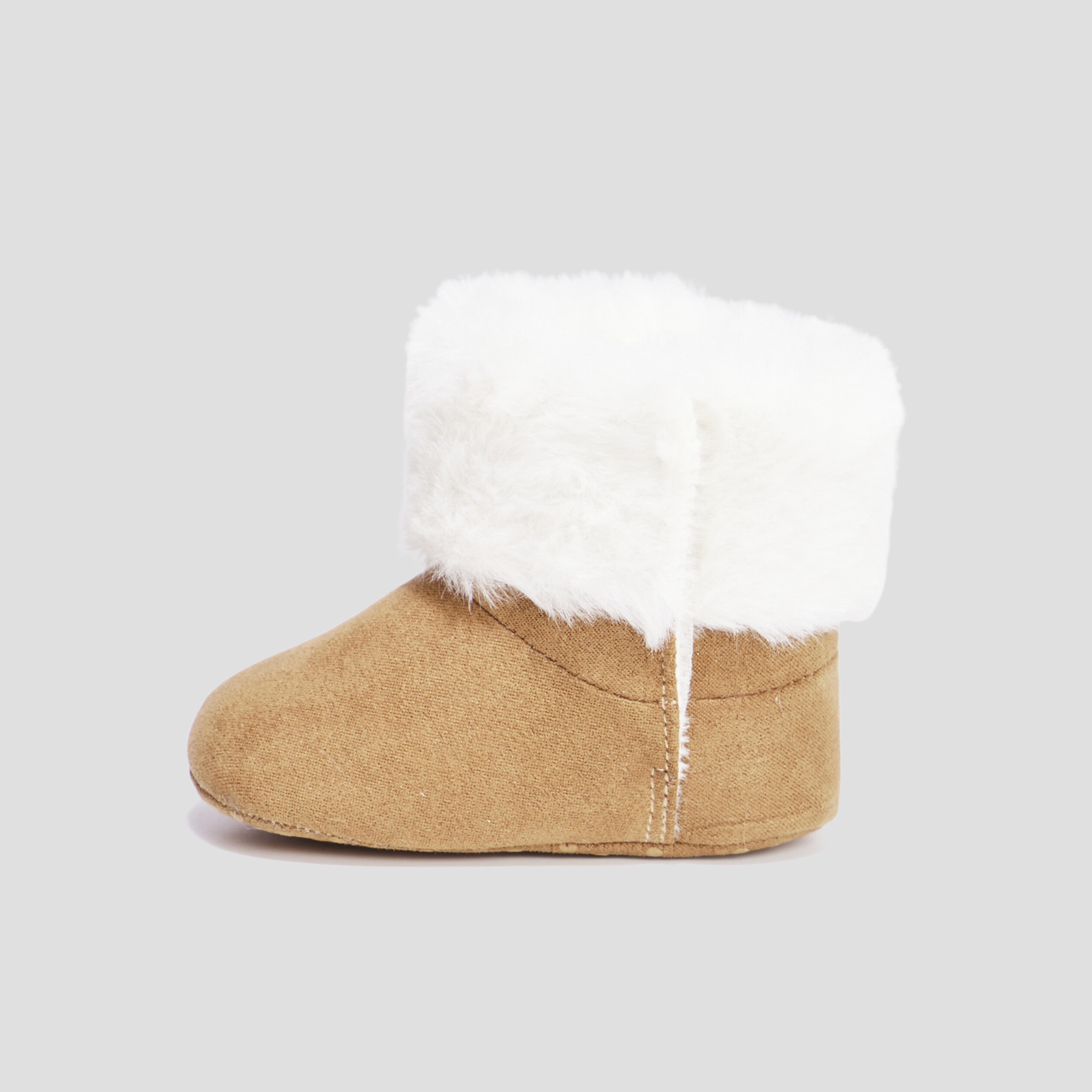 Bottines doublure fourrure Creeks camel bébé garçon | La Halle