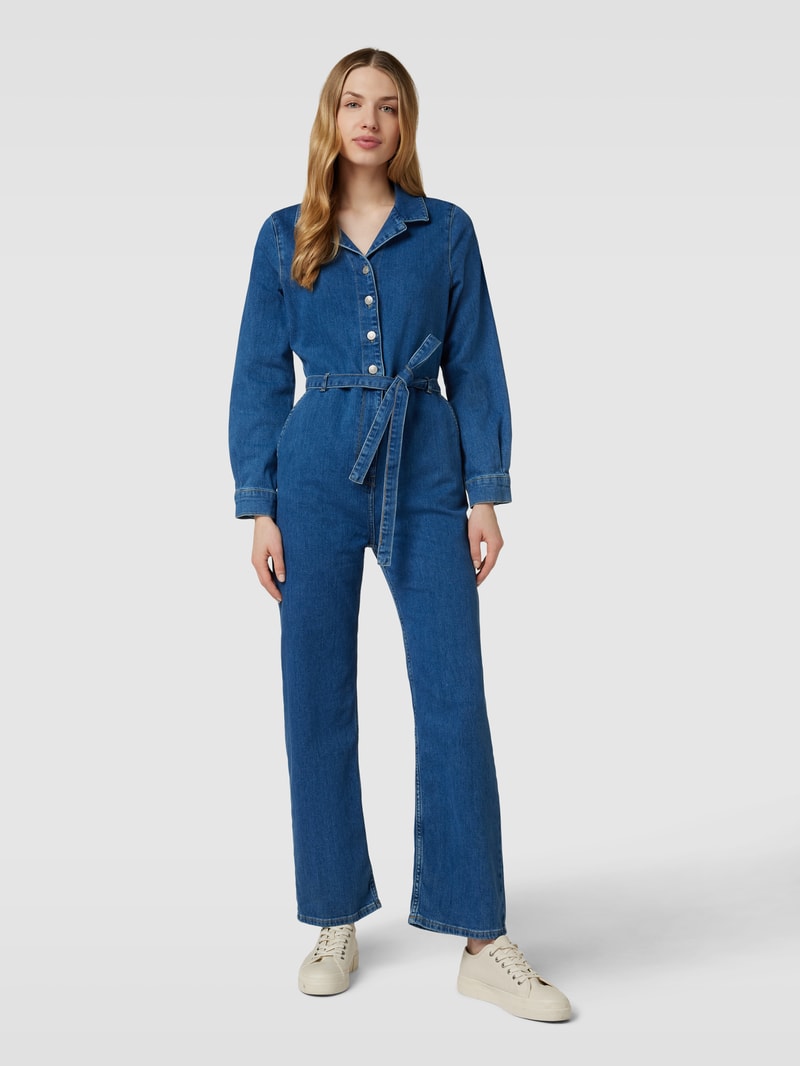 Jumpsuit mit Reverskragen Modell 'STEFANIE' in blau