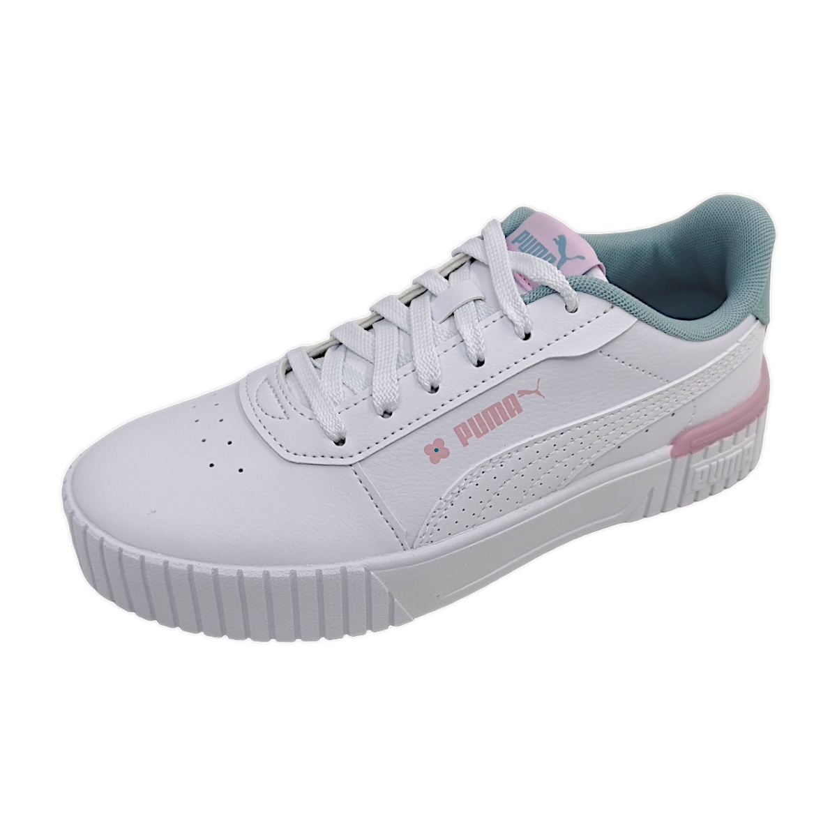 Puma Carina Tropical JR 395574 Weiß 0001 white-Turquoise surf