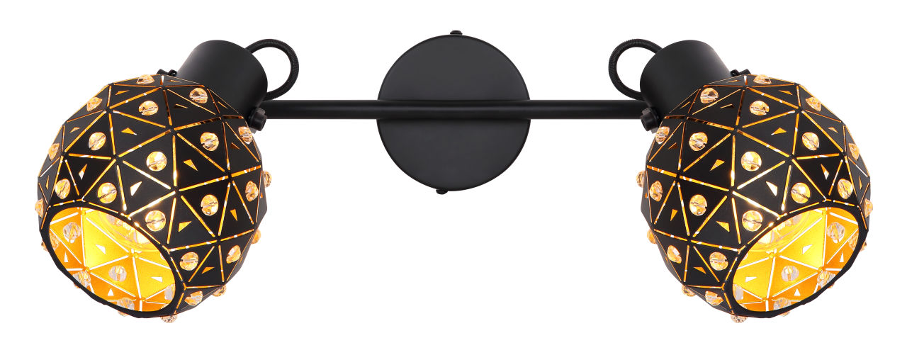 Globo Lighting - JODIE - Strahler Metall schwarz matt, 2x E27