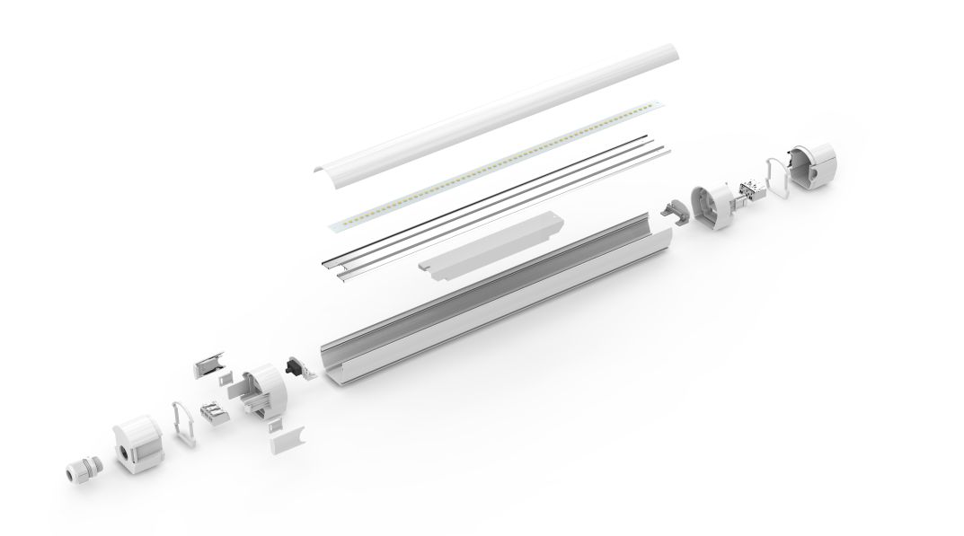 ENOVALITE LED Feuchtraumleuchte PRO, 150 cm