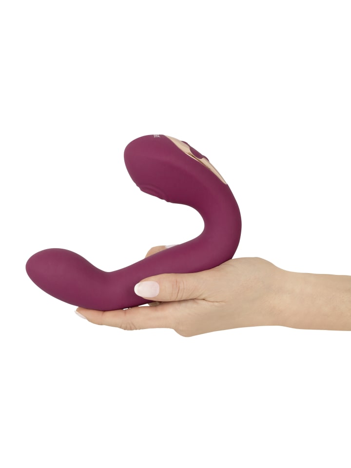 Javida Vibrator Thumping & Shaking Rabbit Vibrator in rot günstig kaufen 17 cm