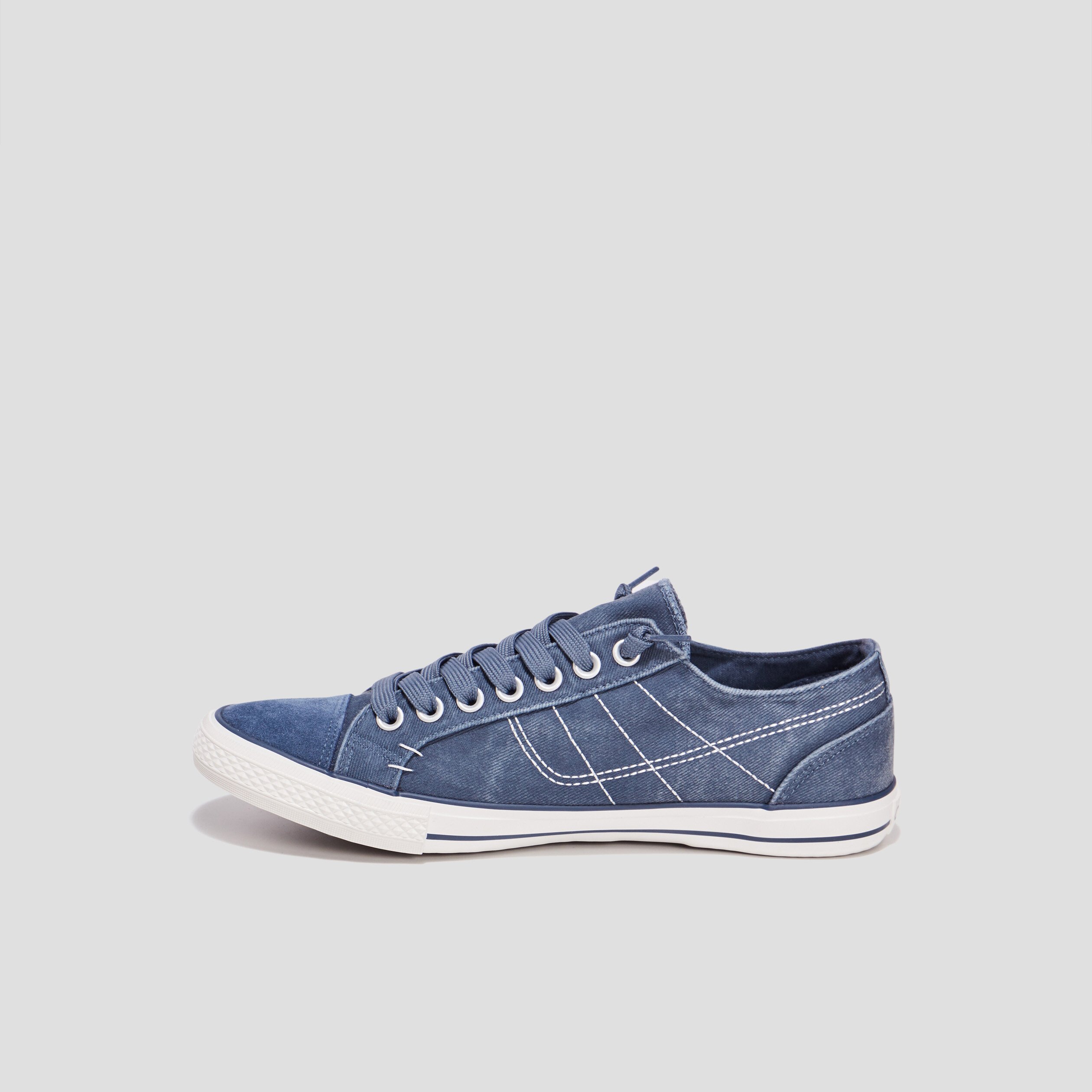 Tennis en toile à lacets Creeks bleu homme | La Halle