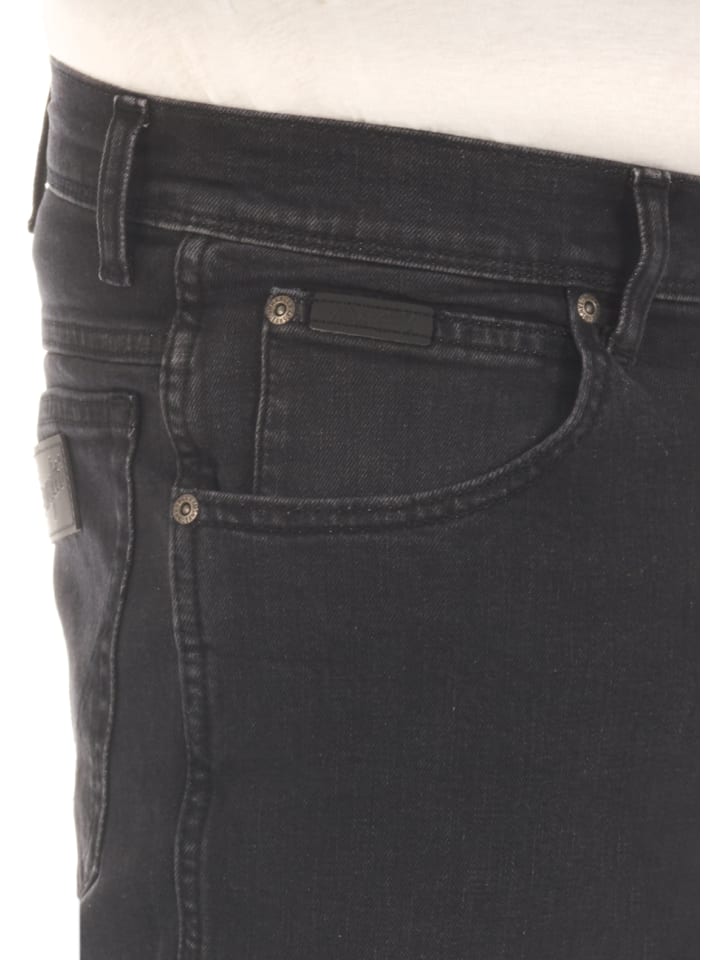 Wrangler Jeans Texas Slim Stretch slim in Schwarz günstig kaufen