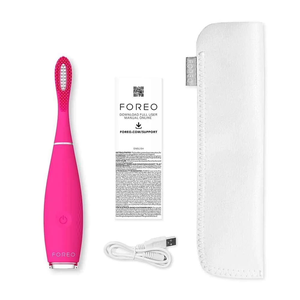 Foreo Issa Mini 3 Sonic dantų šepetėlis, braškių skonio
