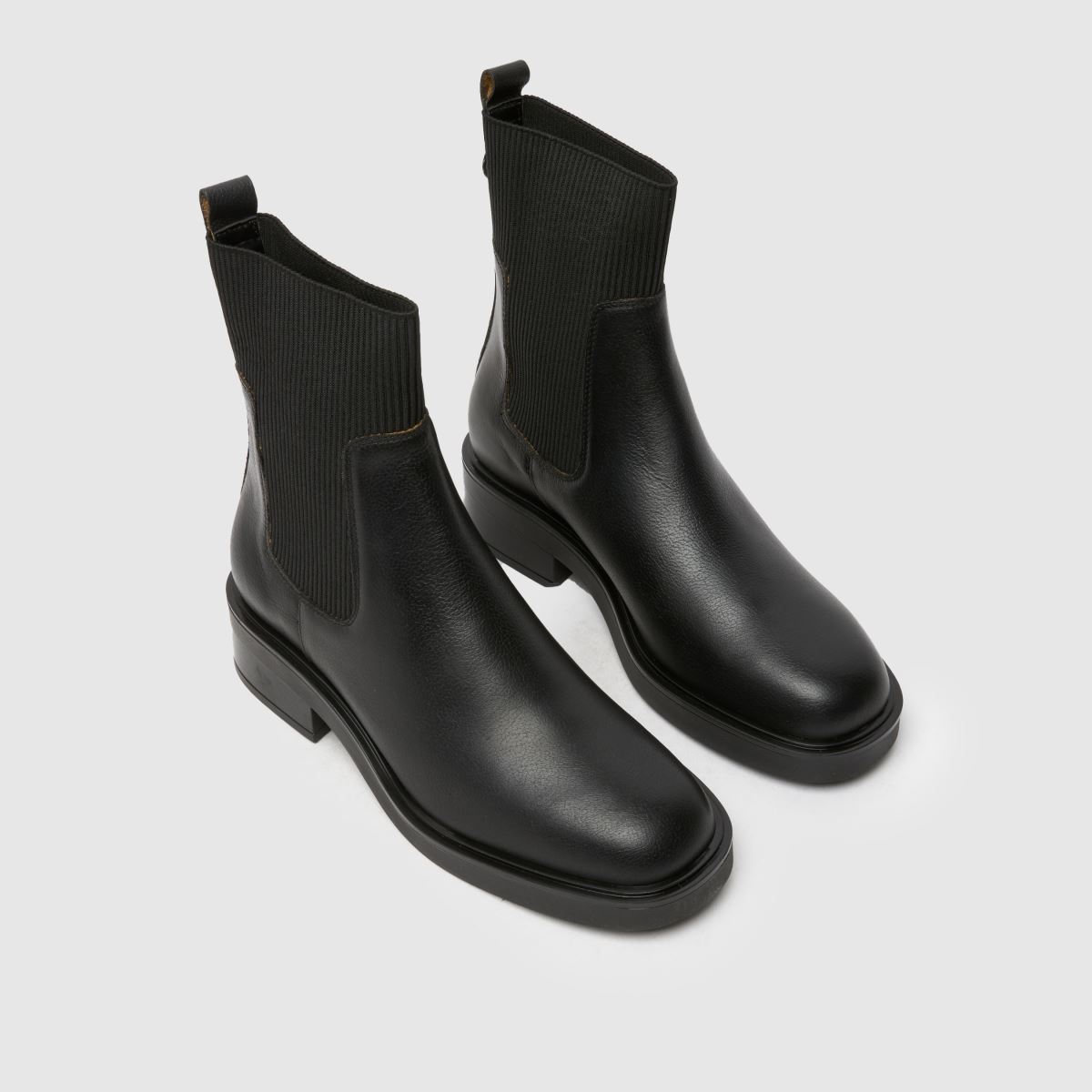 Schuh Constance bőr chelsea csizma fekete színben