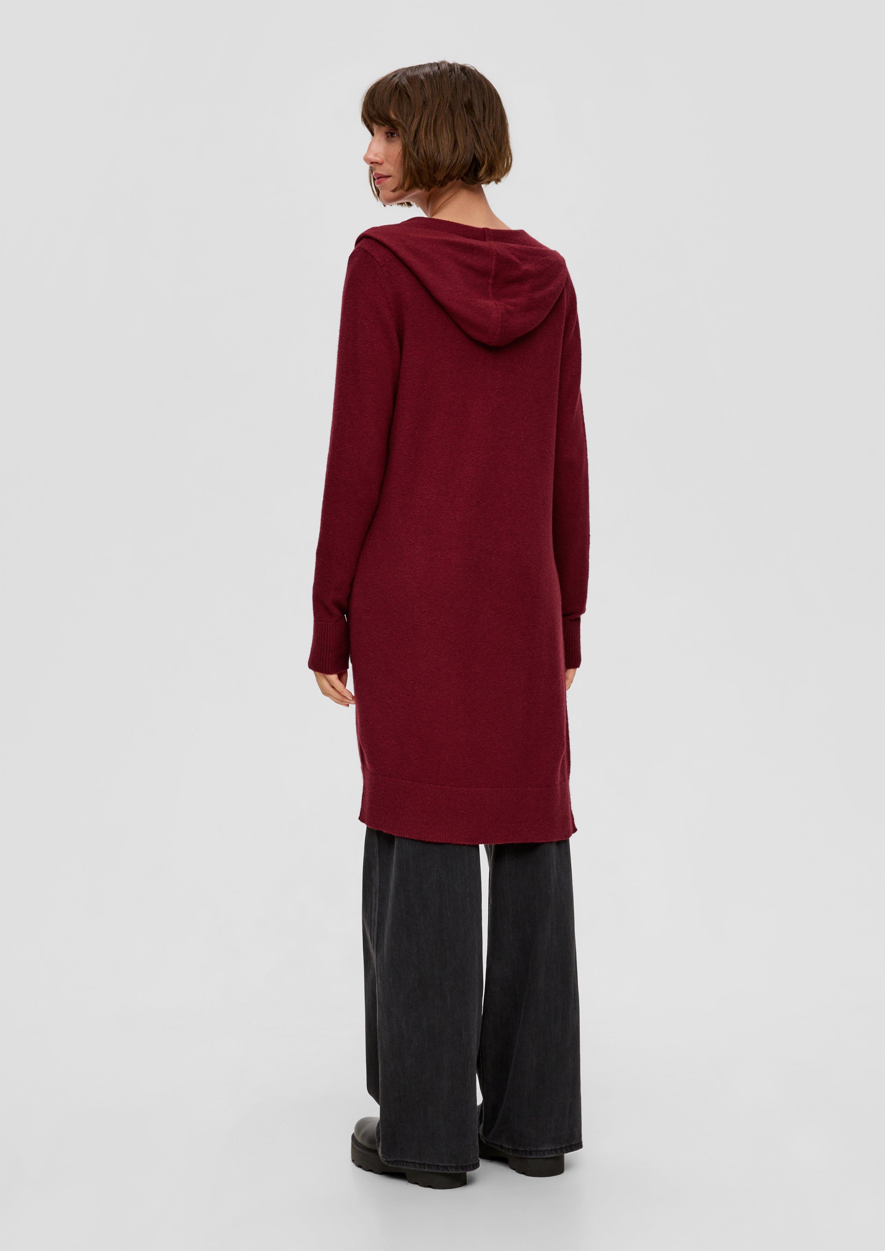 Kapuzen-Cardigan mit Wolle  2137596-3877