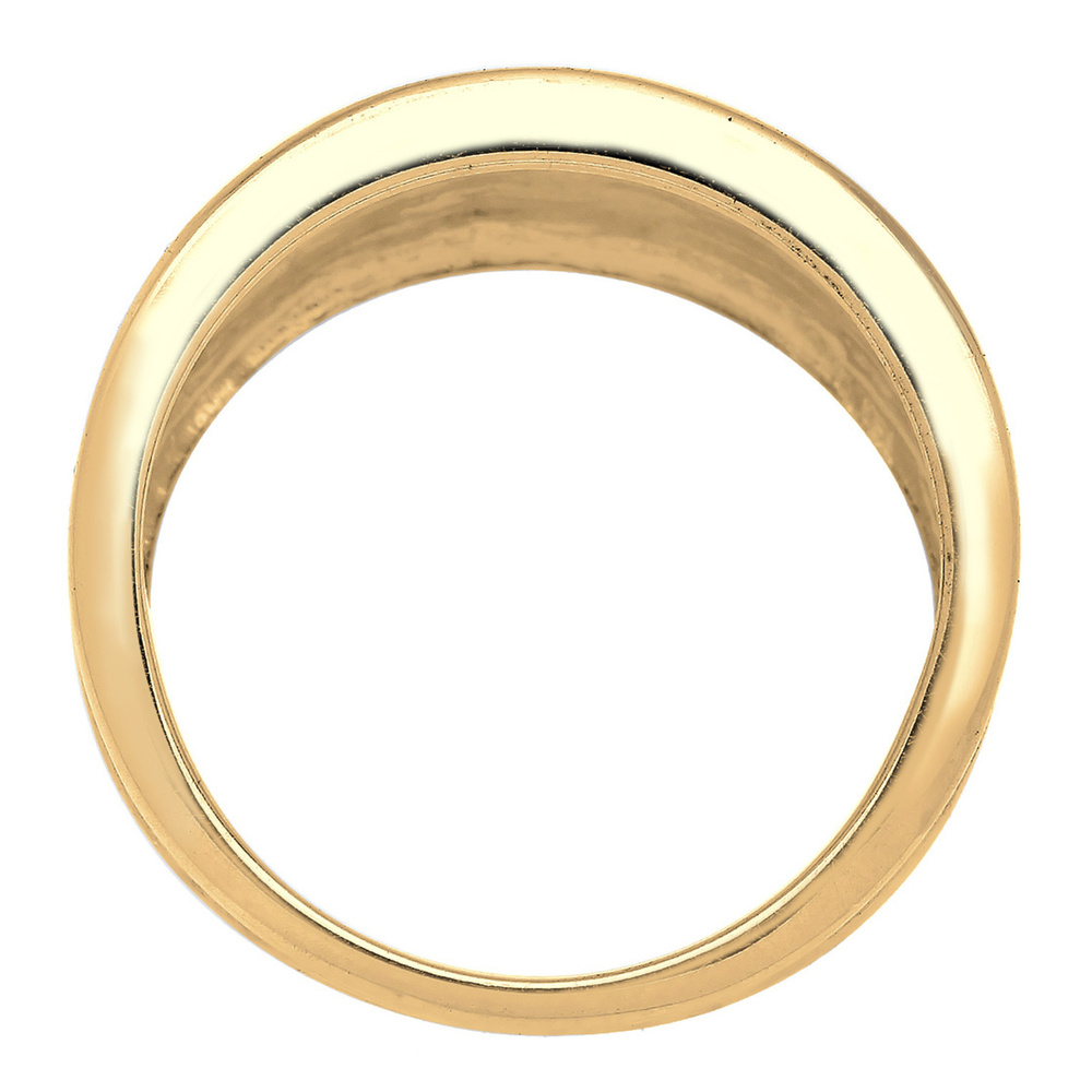 Elli Elli Bague Femmes Basique Mat Déclaration Tendance en Argent Sterling 925 Bague
