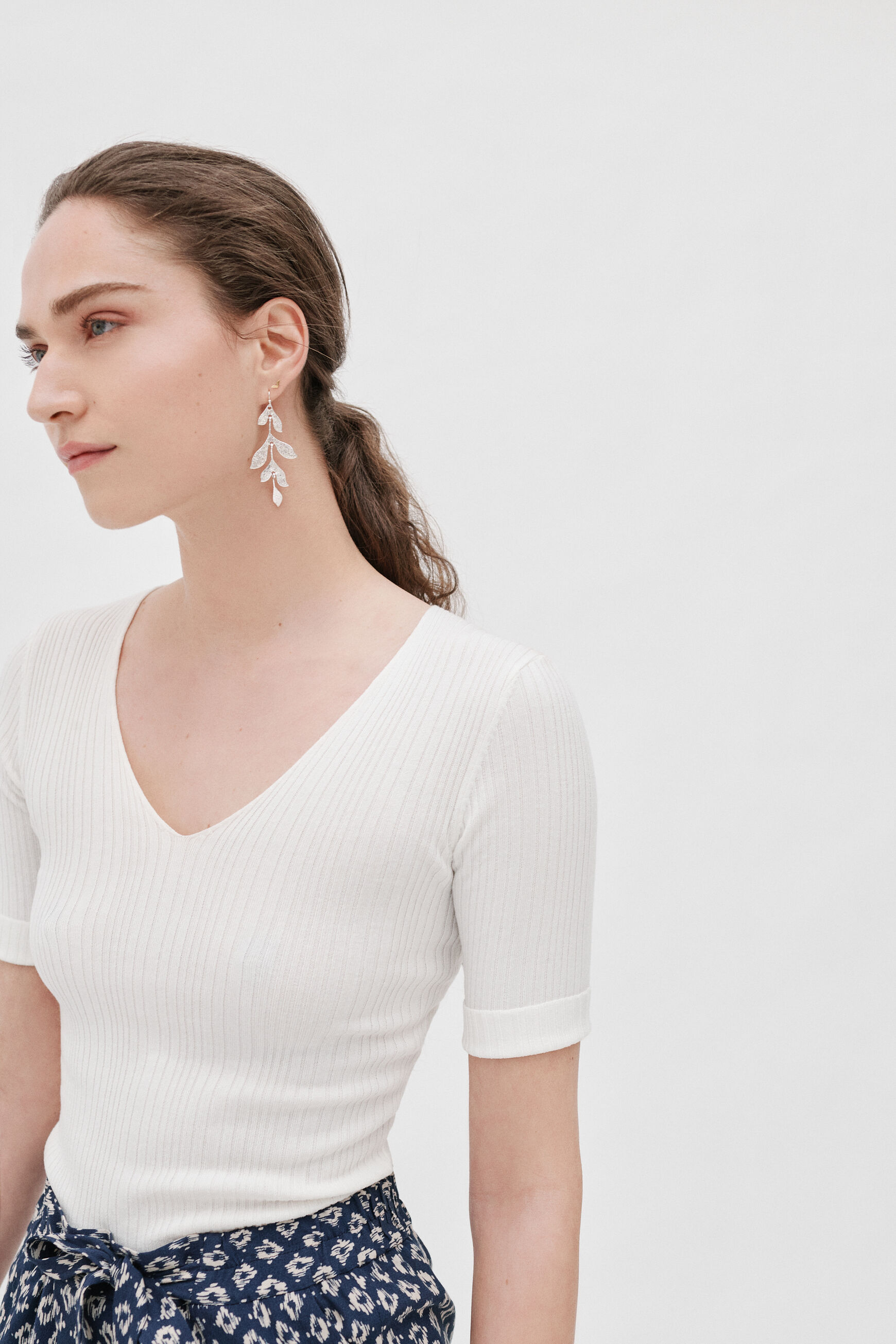 pull camille ivoire femme