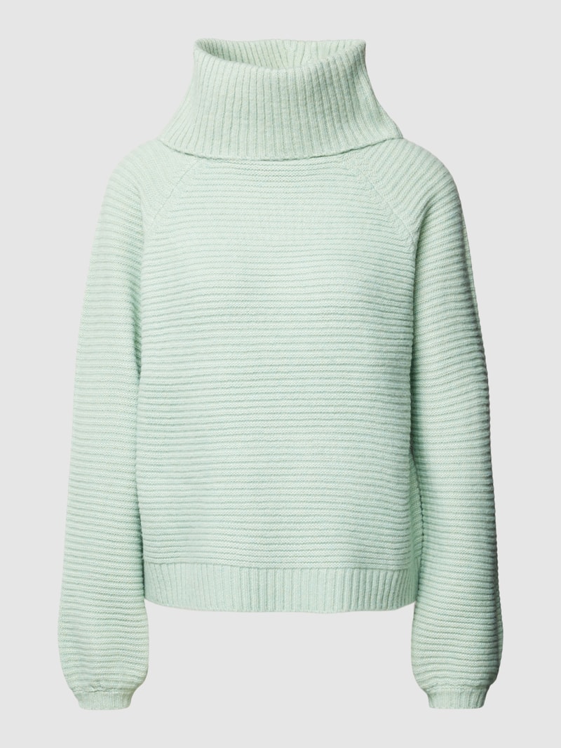 Rollkragenpullover mit Strukturmuster Modell 'ALLIE LIFE' in mint