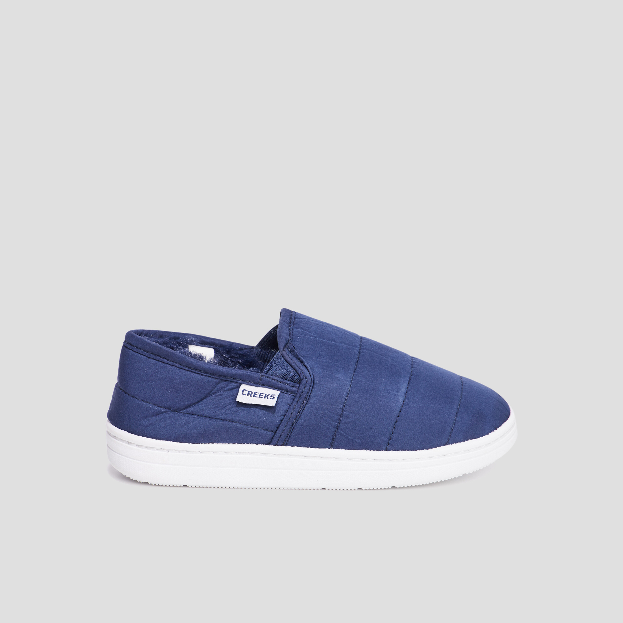 Chaussons sans gêne fourrés Creeks bleu garçon | La Halle