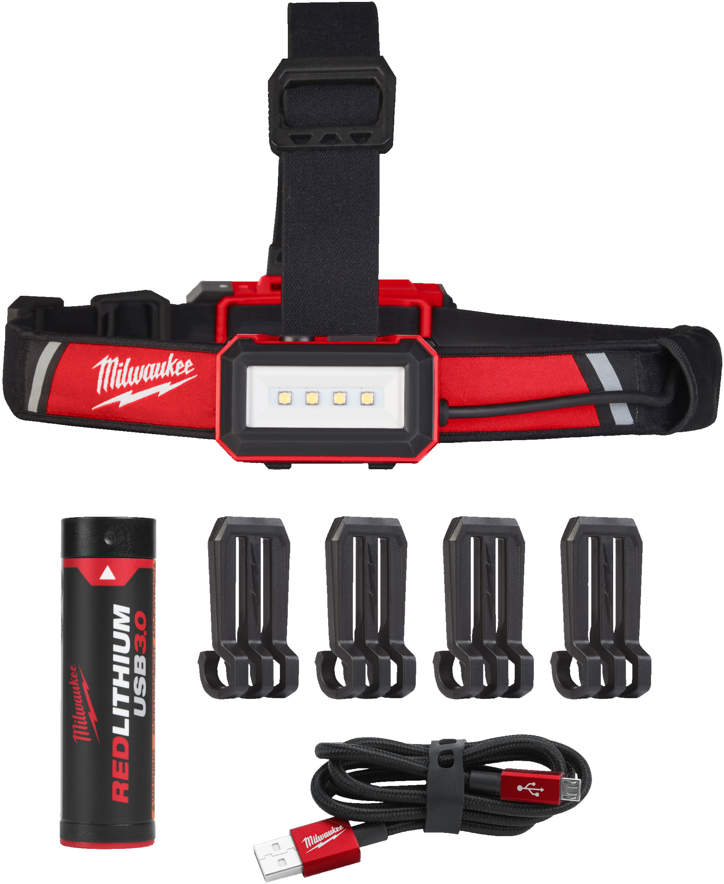 Milwaukee Accessories 4933479767 L4 HLRP-301 USB-ladattava otsalamppu