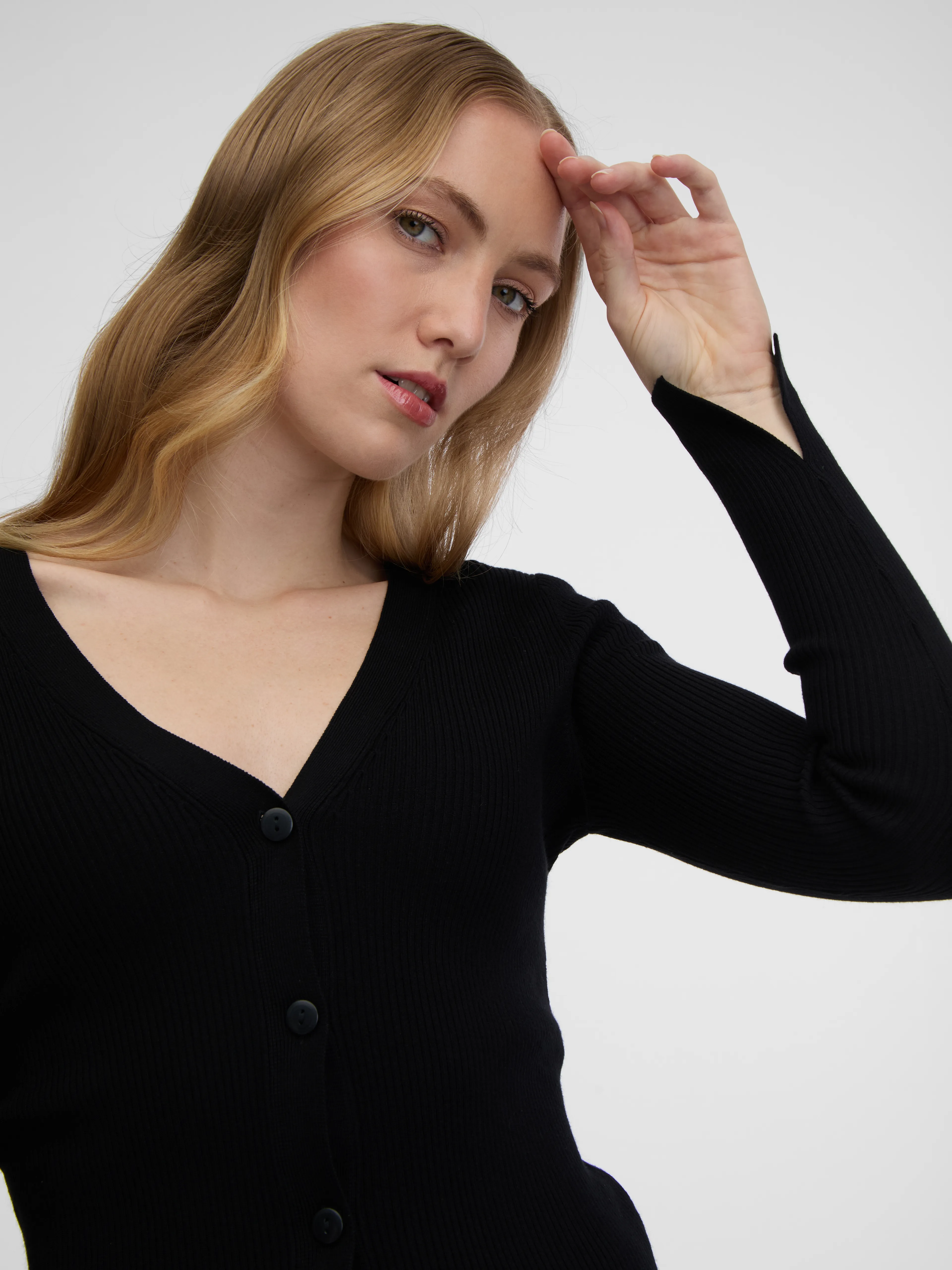 Schwarze Damen-Strickjacke ORSAY