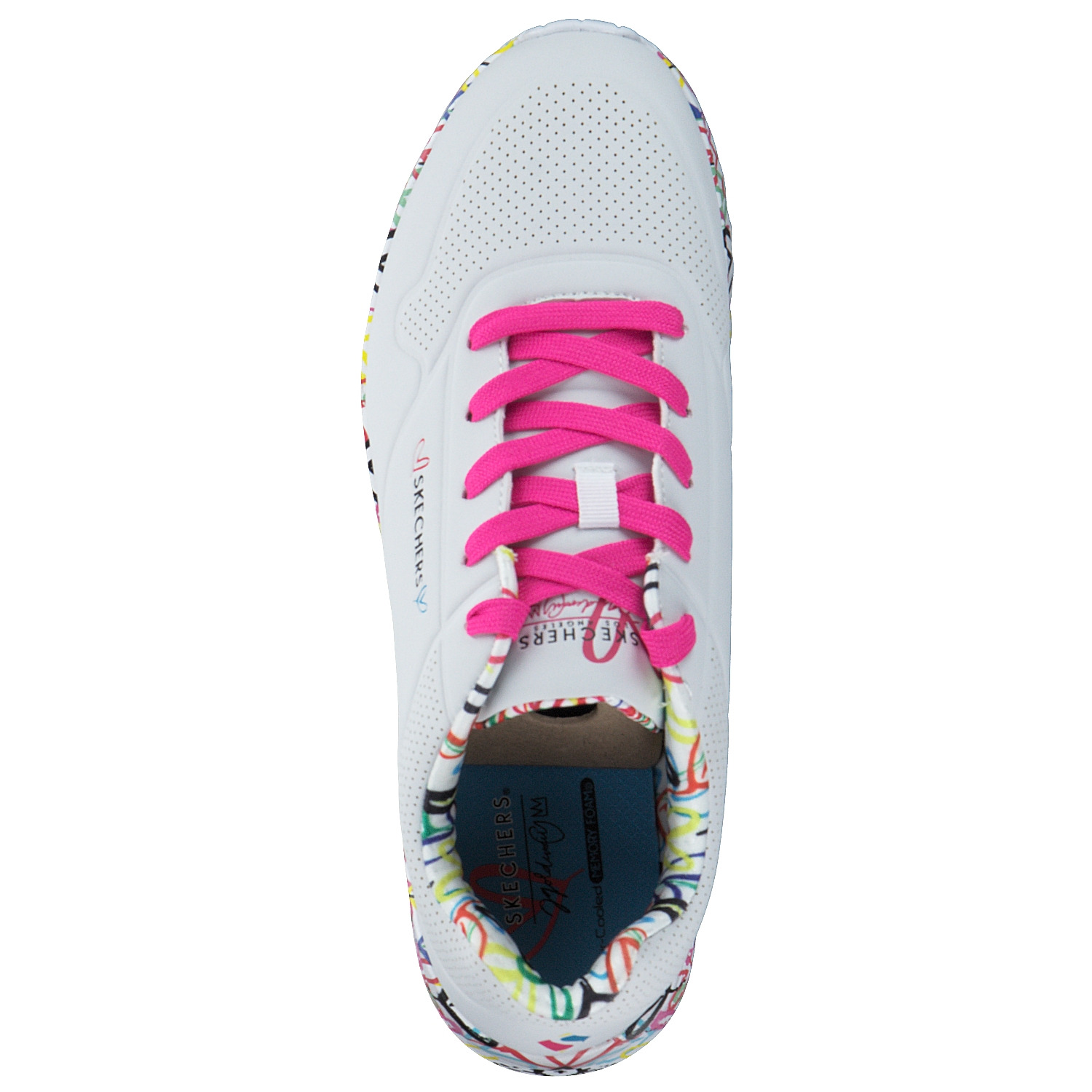 Skechers 314976L , Schnürschuhe, Damen, WEIß