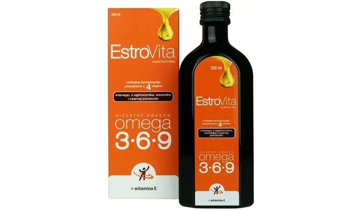 EstroVita Classic, Omega-3-6-9 masne kiseline iz četiri biljna ulja, tečnost