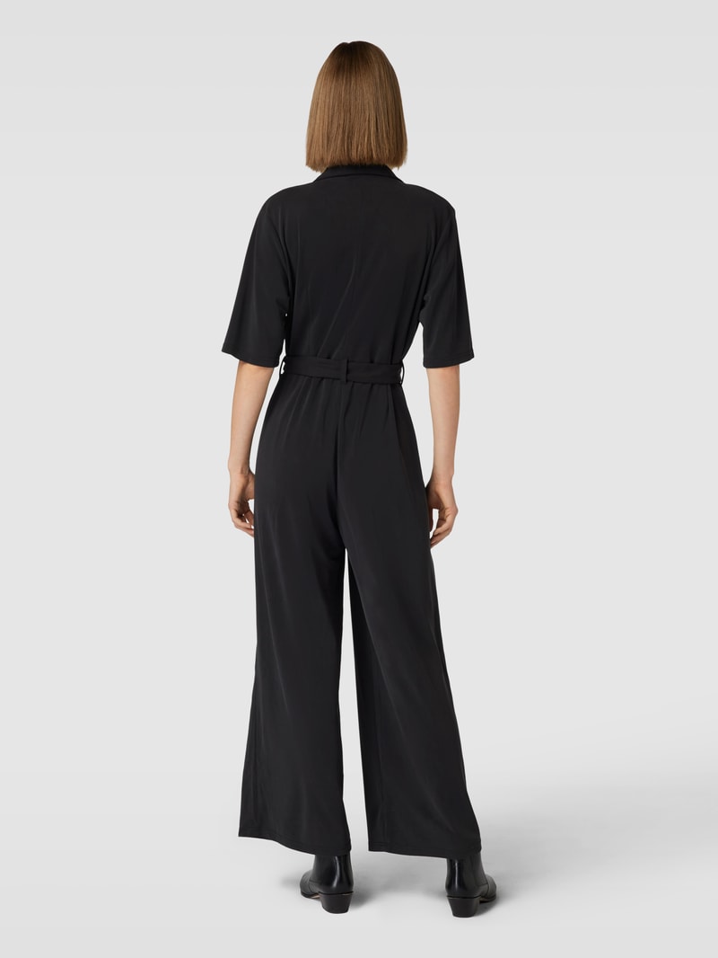 Jumpsuit mit Taillengürtel Modell 'CORNELIA' in schwarz