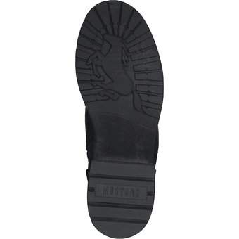 Mustang Schnür Boots in schwarz