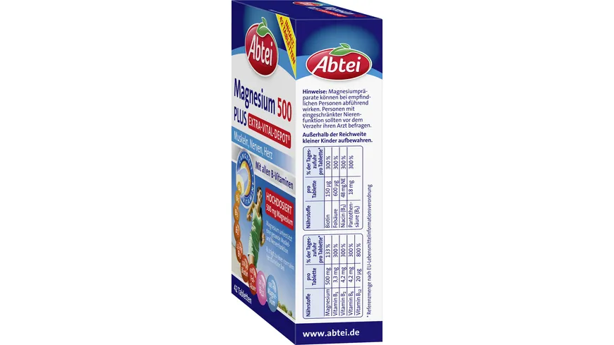 ABTEI Magnesium 500 Plus Vital Depot 42 Tbl