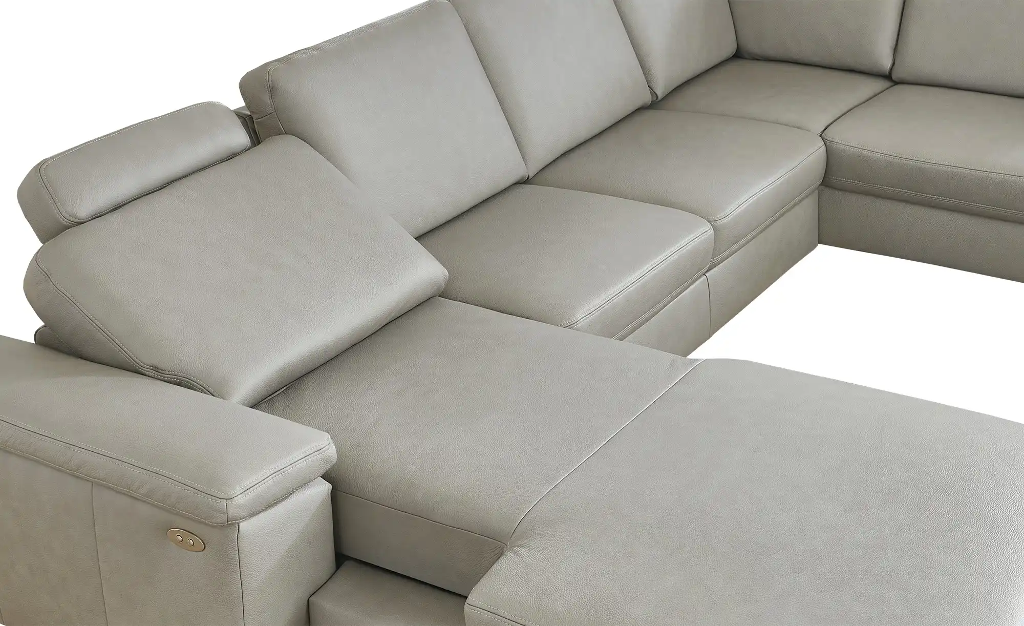 Kollektion Kraft Wohnlandschaft mit Sitz- und Rückenbezug aus Echtleder Samu-L