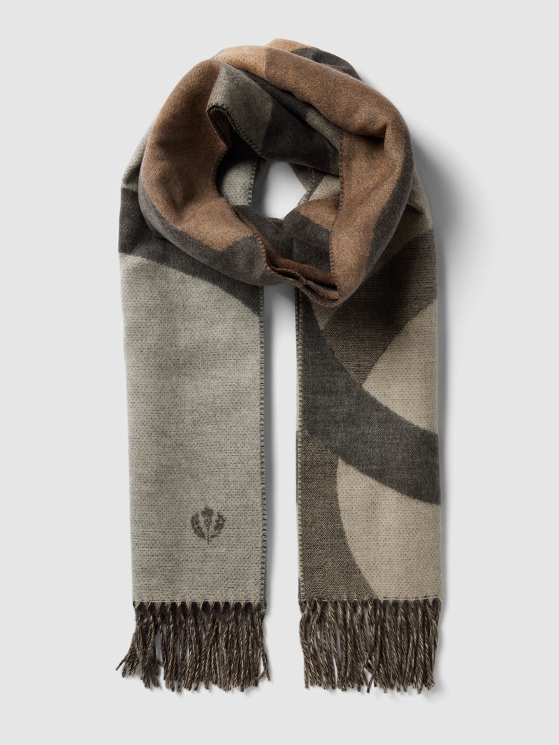 Schal mit Allover-Muster in lila