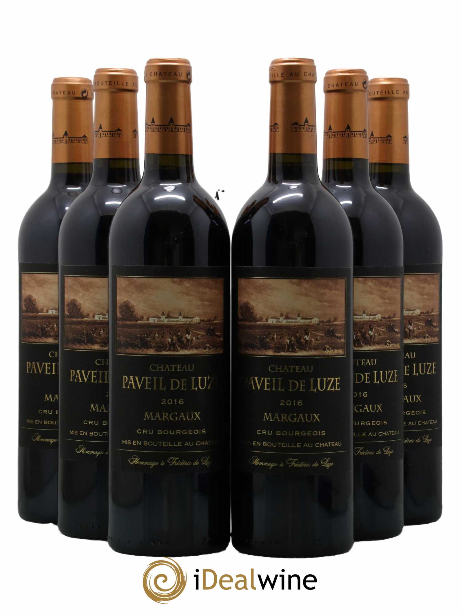Château Paveil de Luze Cru Bourgeois  2016 - Lot de 6 Bouteilles
