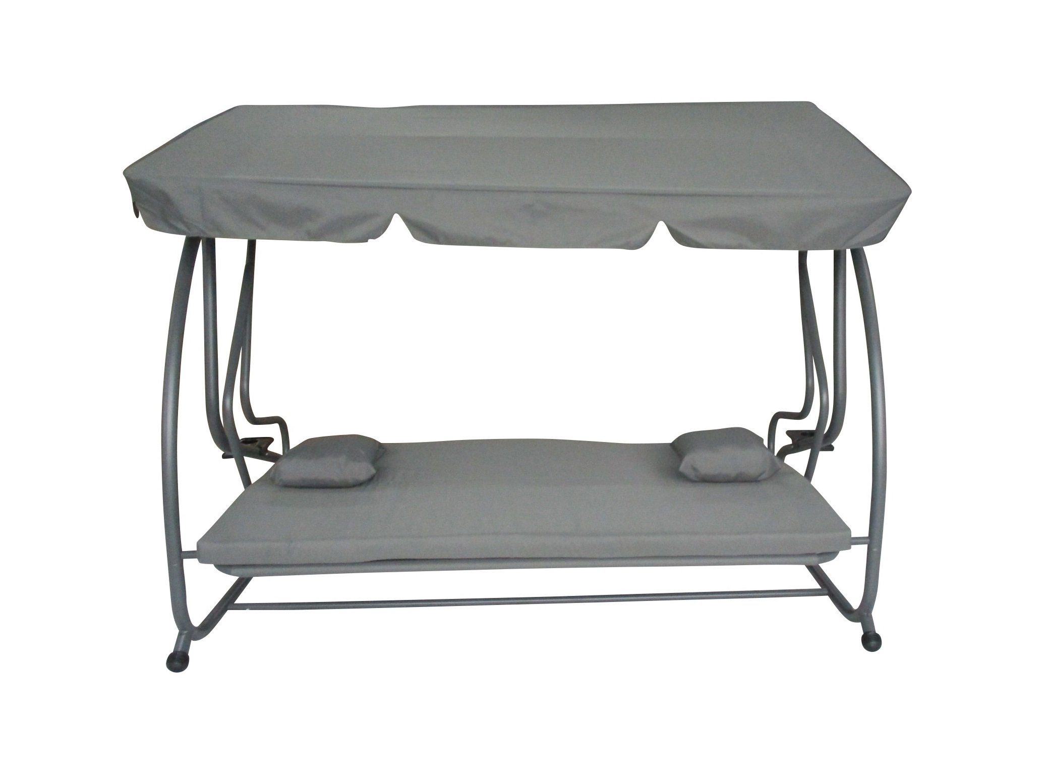 Pure Home & Garden Hollywoodschaukel Hollywoodschaukel mit Bettfunktion Askim anthrazit 4 Sitzer, 4-Sitzer, inkl. Auflagen
