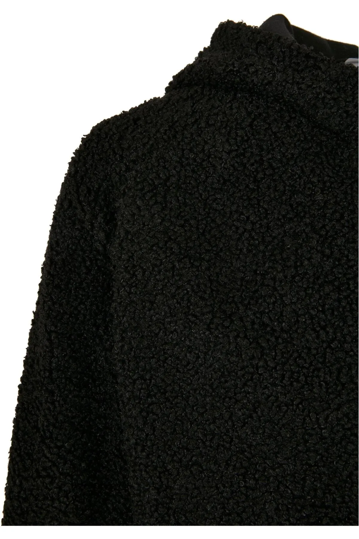 Urban Classics  Herren-/Jungen-Sherpa-Jacke mit Reißverschluss und Kapuze