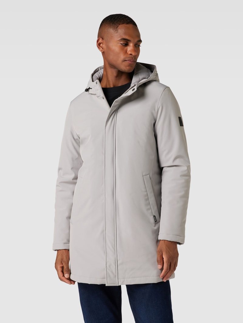 Jacke mit Stehkragen Modell 'Madeston' in hellgrau