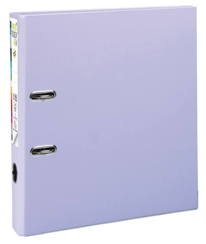 Exacompta Prem Touch Ordner DIN A4 50 mm Flieder 2 Ringe 53107E Pappkarton, PP (Polypropylen) Hochformat 10 Stück