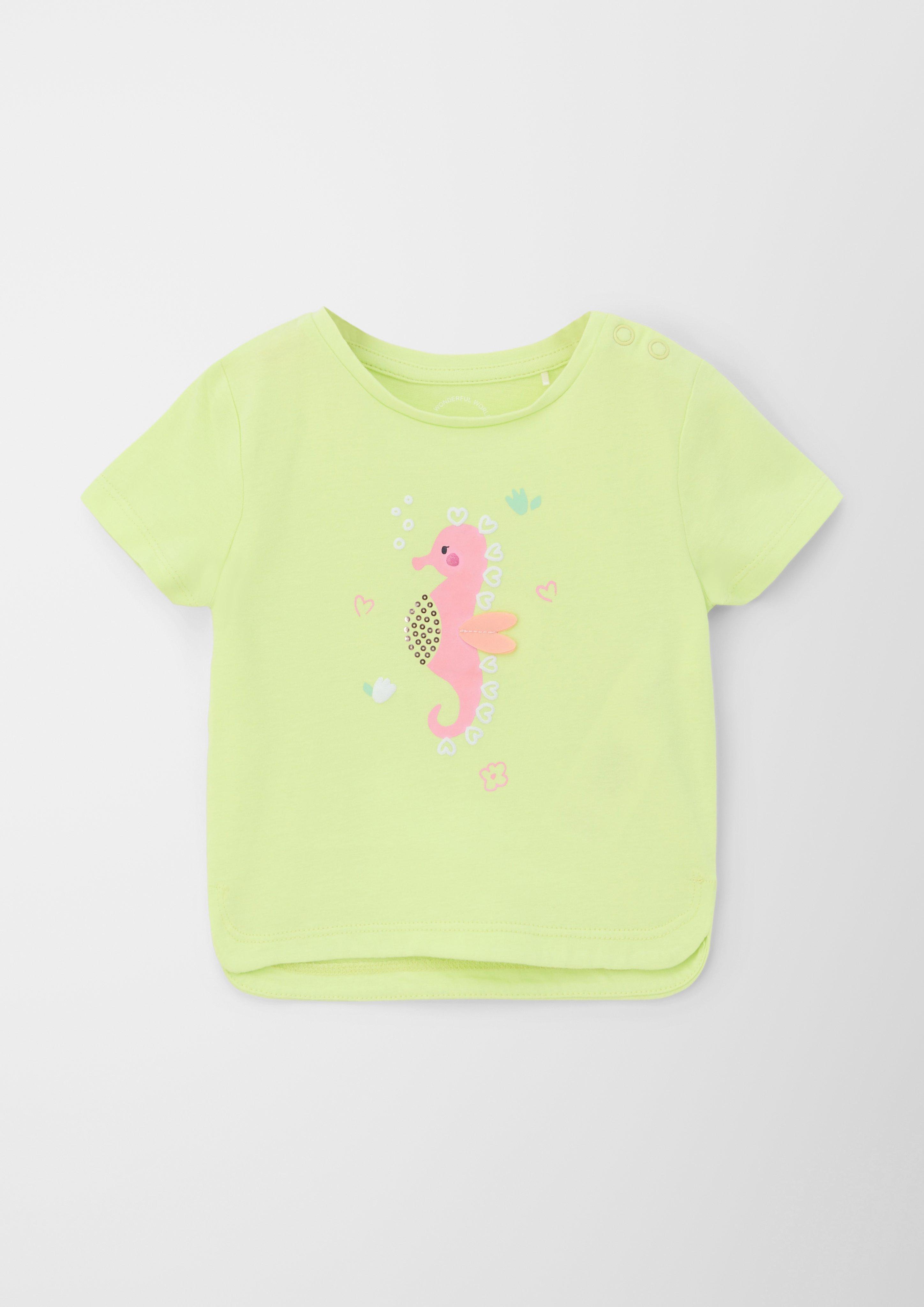 Baumwollshirt mit Seepferdchen-Artwork  2130660-7016
