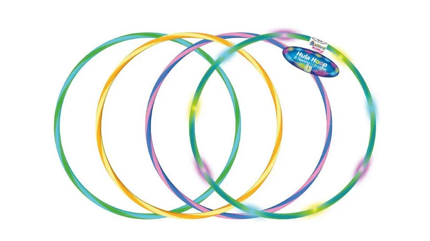 Alldoro - LED Hula Hoop Reifen, 78 cm, sortiert