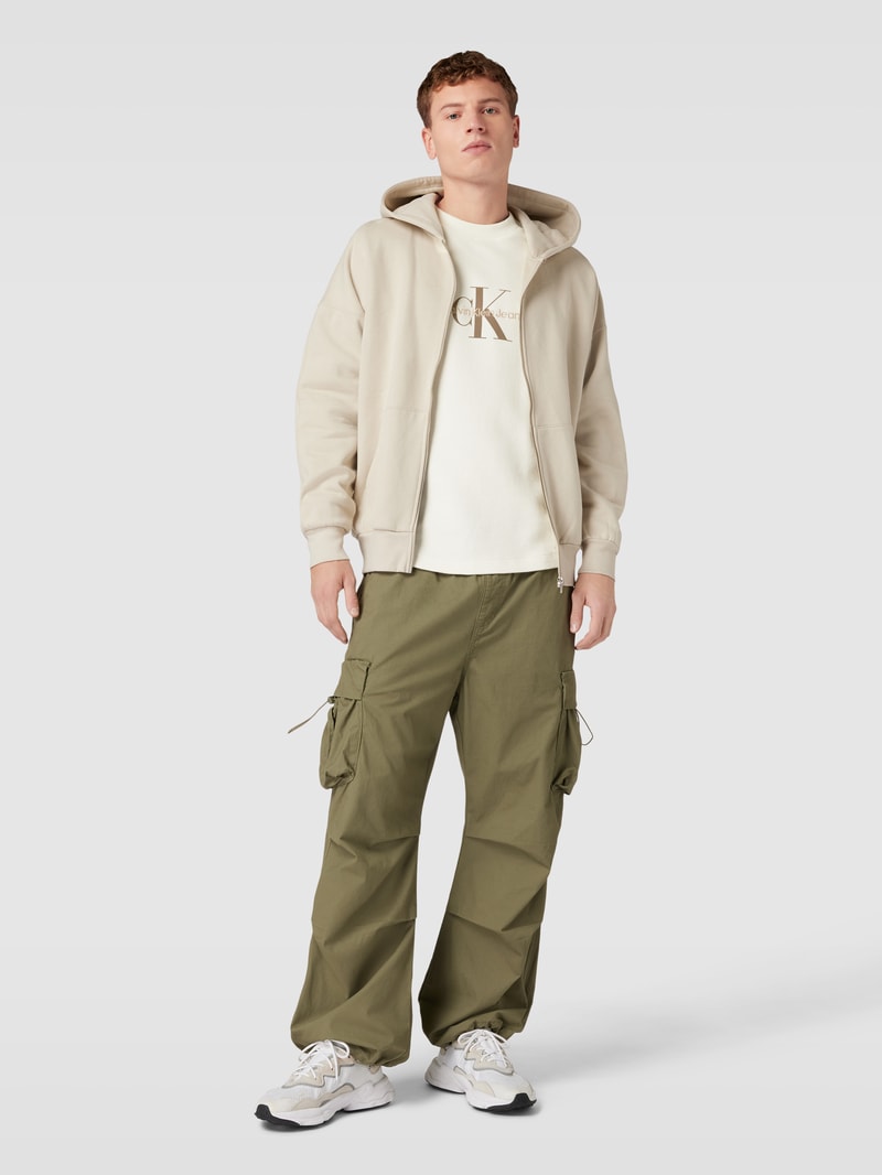 Longsleeve in Waffelstruktur Modell 'ARCHIVAL' in ecru