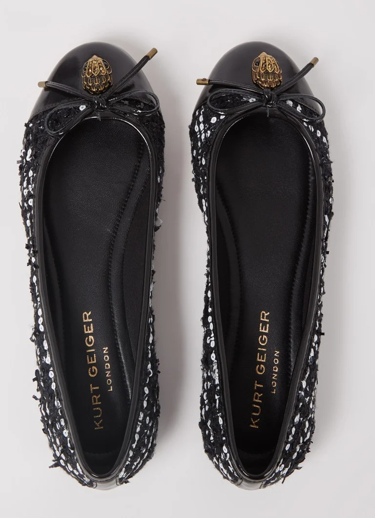 Kurt Geiger Eagle -ballerinat tweed-lookin kanssa