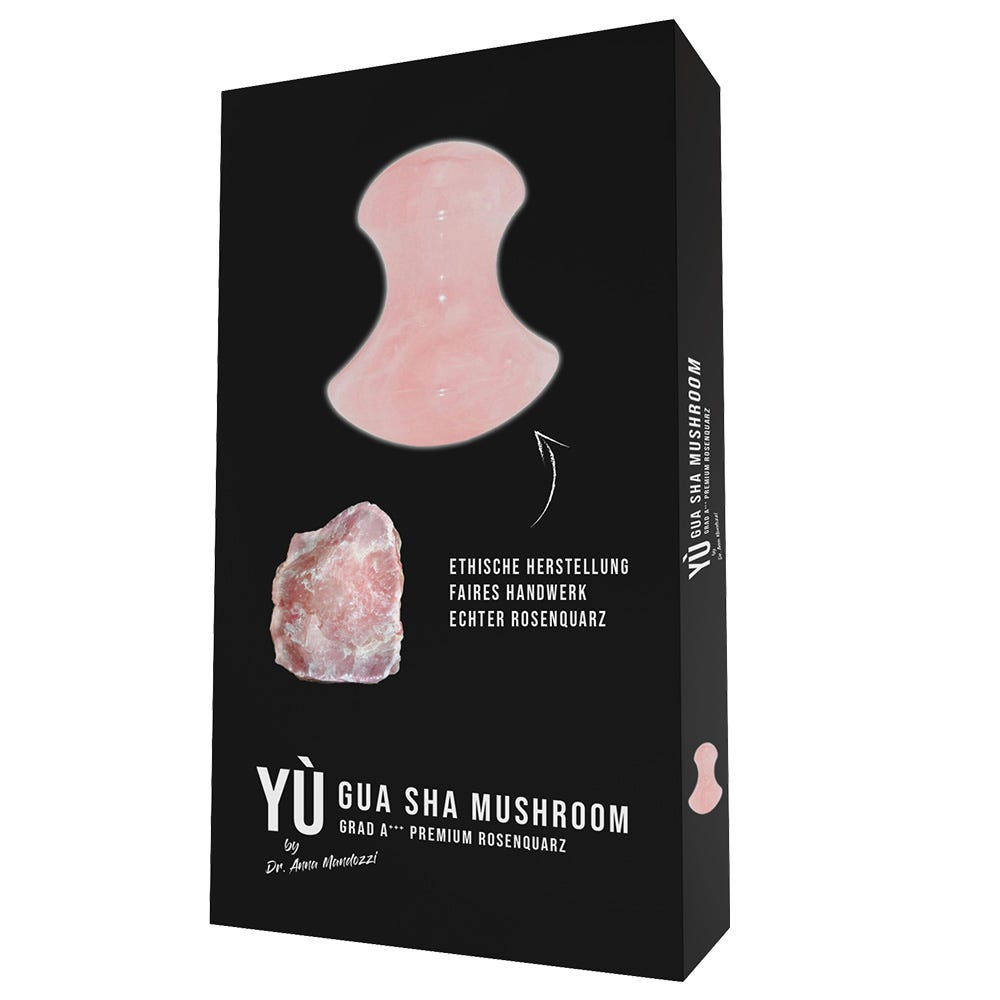 YÙ Beauty Rosenquarz Gua Sha Mushroom
