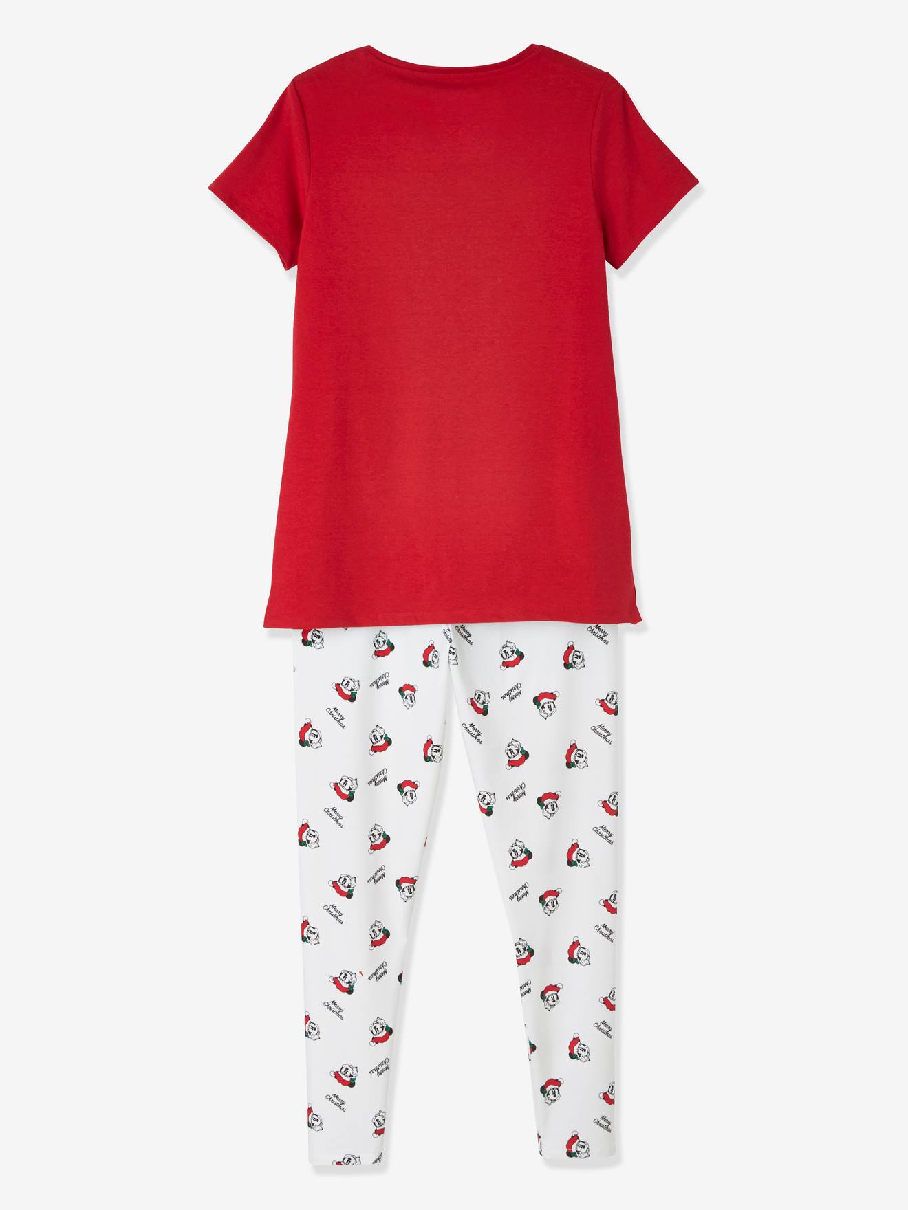 Minnie Umstandsschlafanzug Disney MINNIE MAUS, Weihnachten - rot+weiß bedruckt