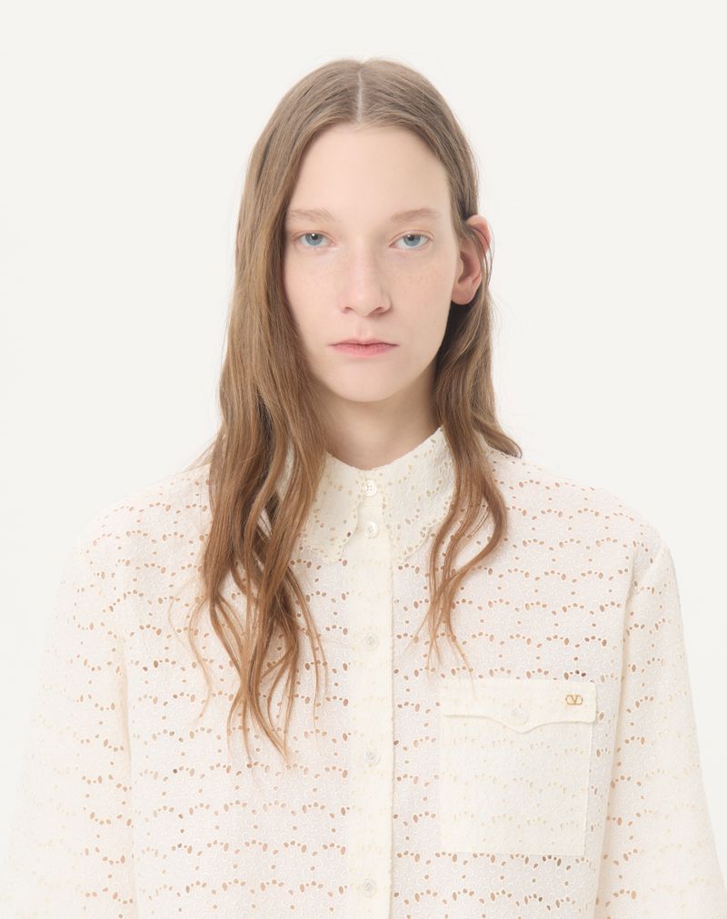 Camisa Micro Algodão Fleurs A Jour