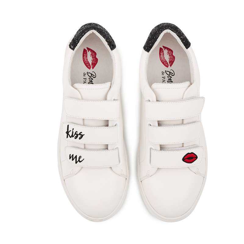 Baskets en cuir Edith kiss me