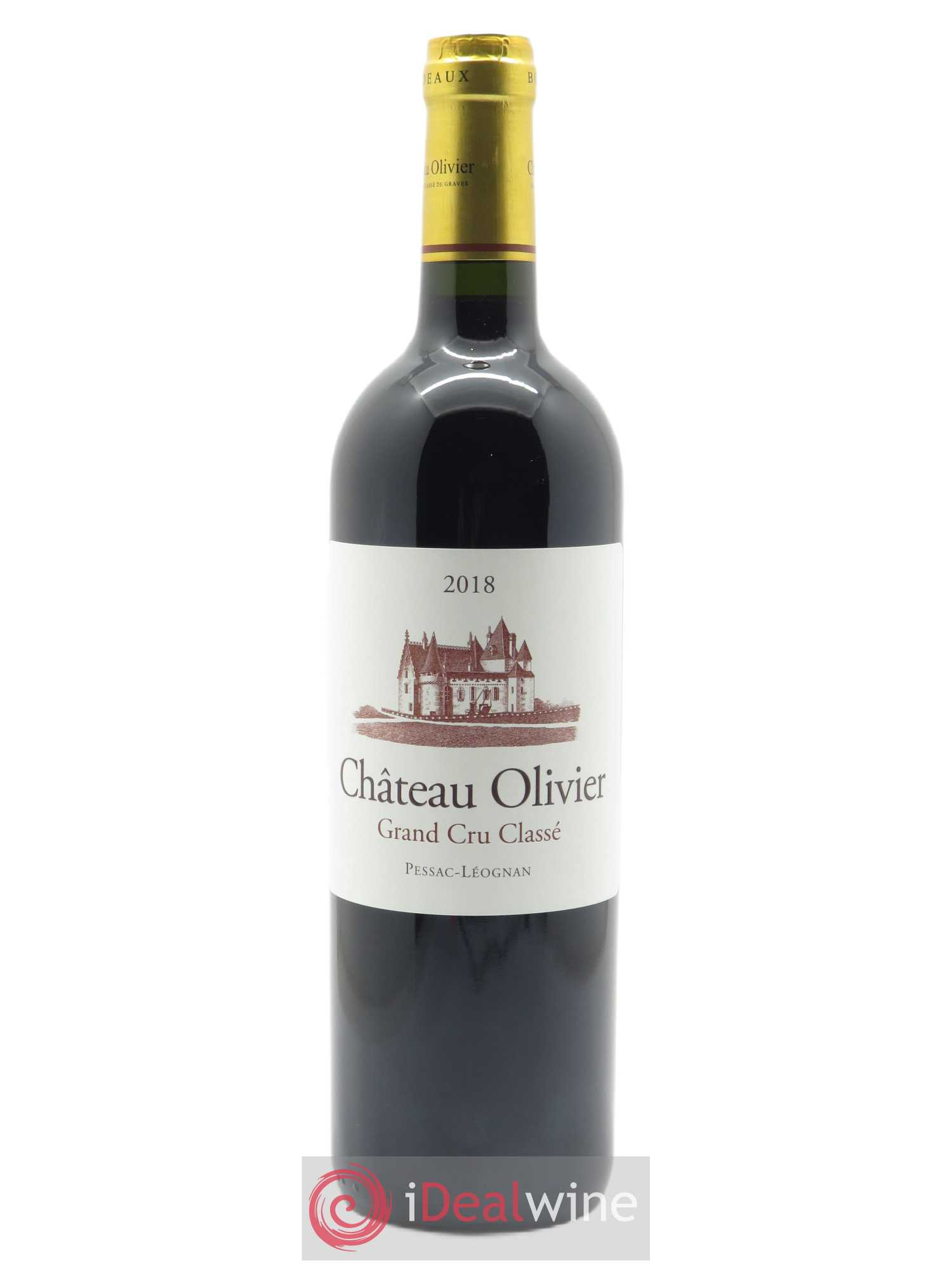 Château Olivier Cru Classé de Graves (CBO à partir de 6 bts) 2018 - Lot de 1 Bouteille