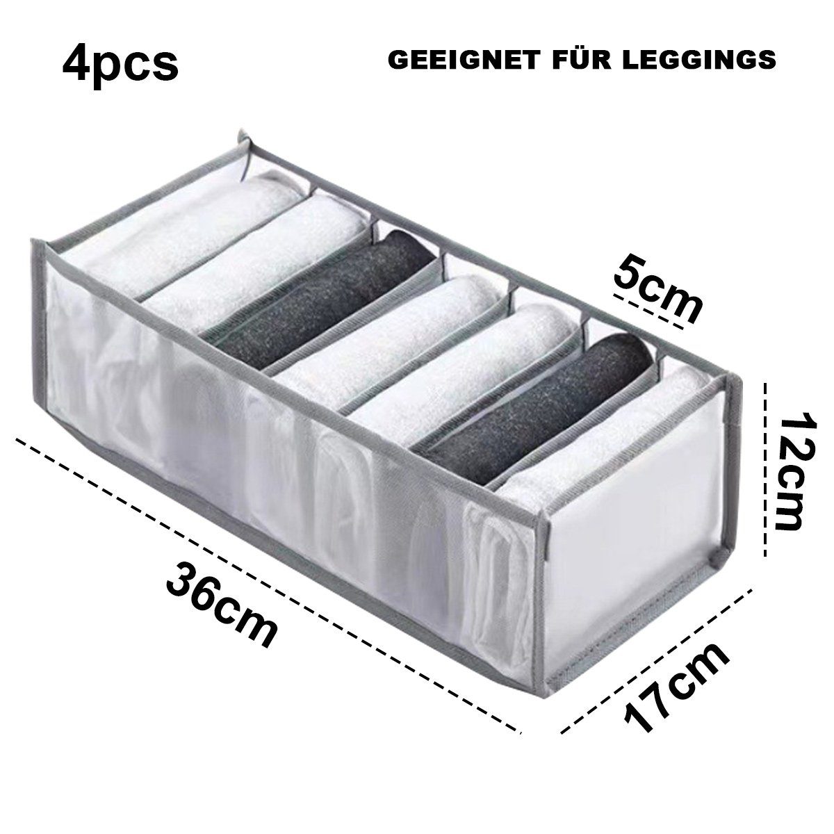 FeelGlad Stoffschrank Schrank Organizer Kleiderschrank Großer für Unterwäsche und Socken