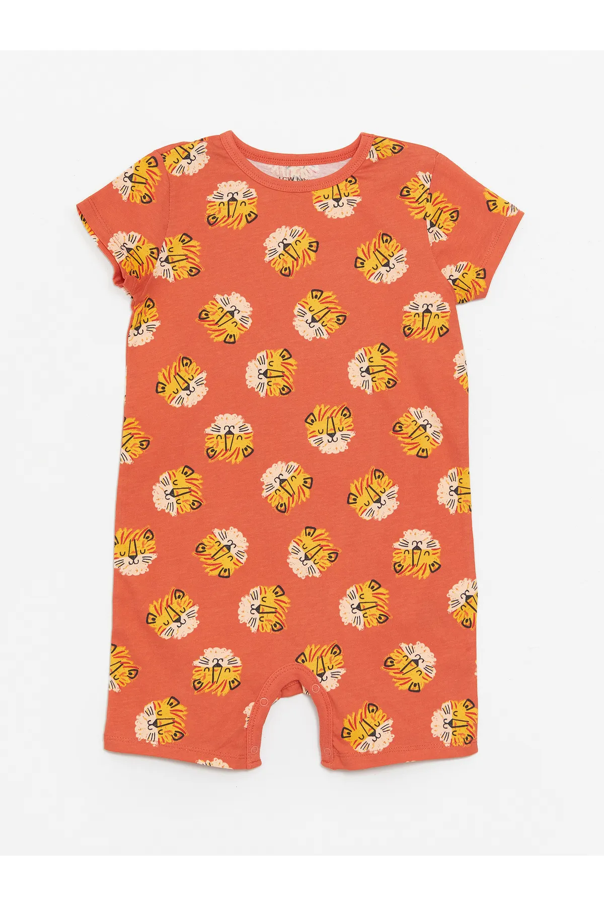 LC Waikiki  Bedruckter Baby-Jungen-Jumpsuit im 2er-Pack mit Rundhalsausschnitt