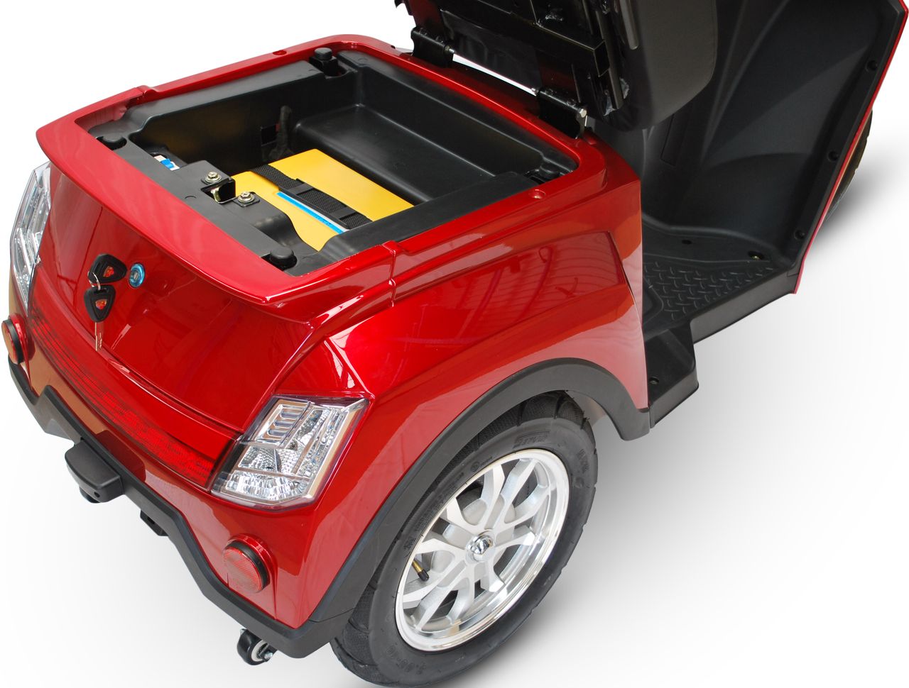 ECO ENGEL 504 Rot, 25 km/ h mit 1000 Watt Motor 20Ah, Seniorenmobil Elektro Roller