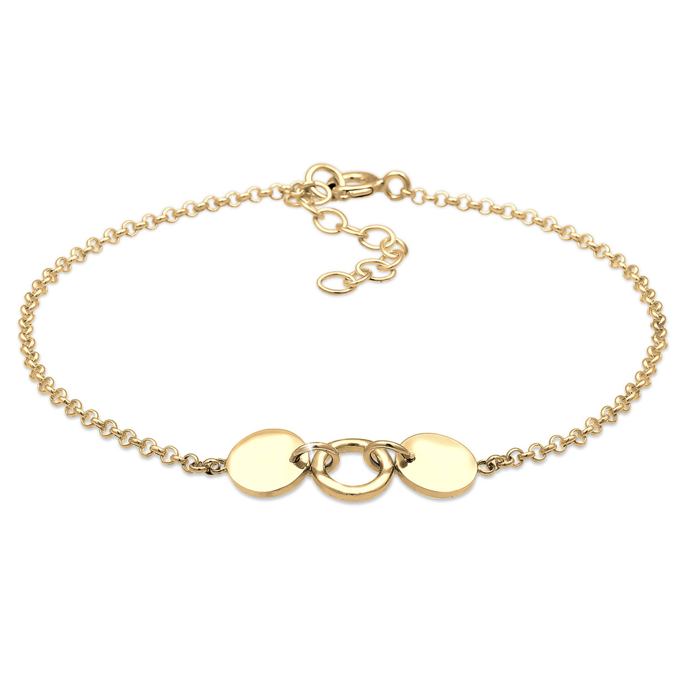 Elli Elli Bracelet Geo Plaquette Bracelet Femme - (925/1000) Argent Bracelet