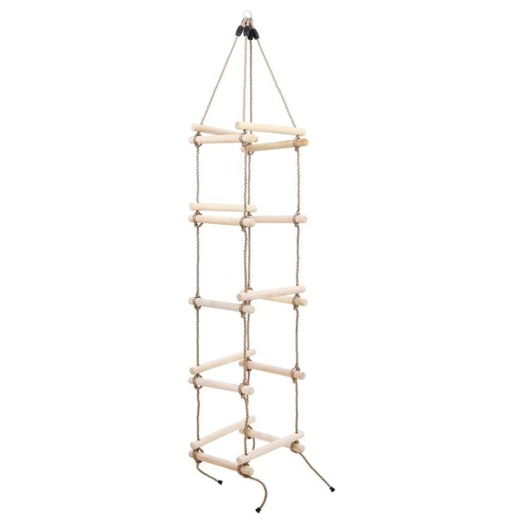 vidaXL Kinder-Strickleiter 200 cm Holz Kletterseil (1-tlg)