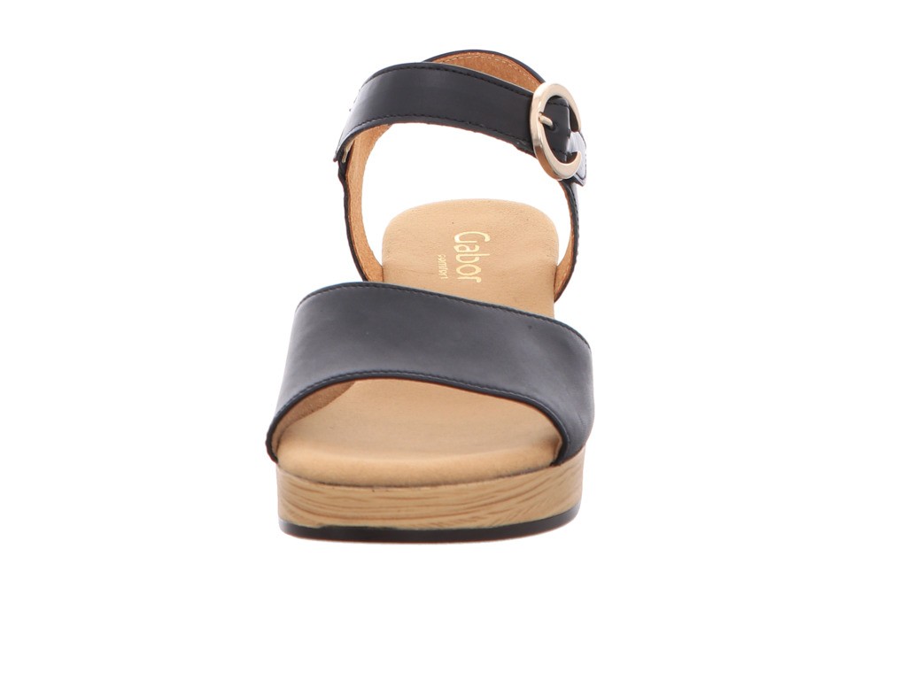 GABOR Komfort Sandalen schwarz Gabor Comfort Plateau Sandale 42.071.57
