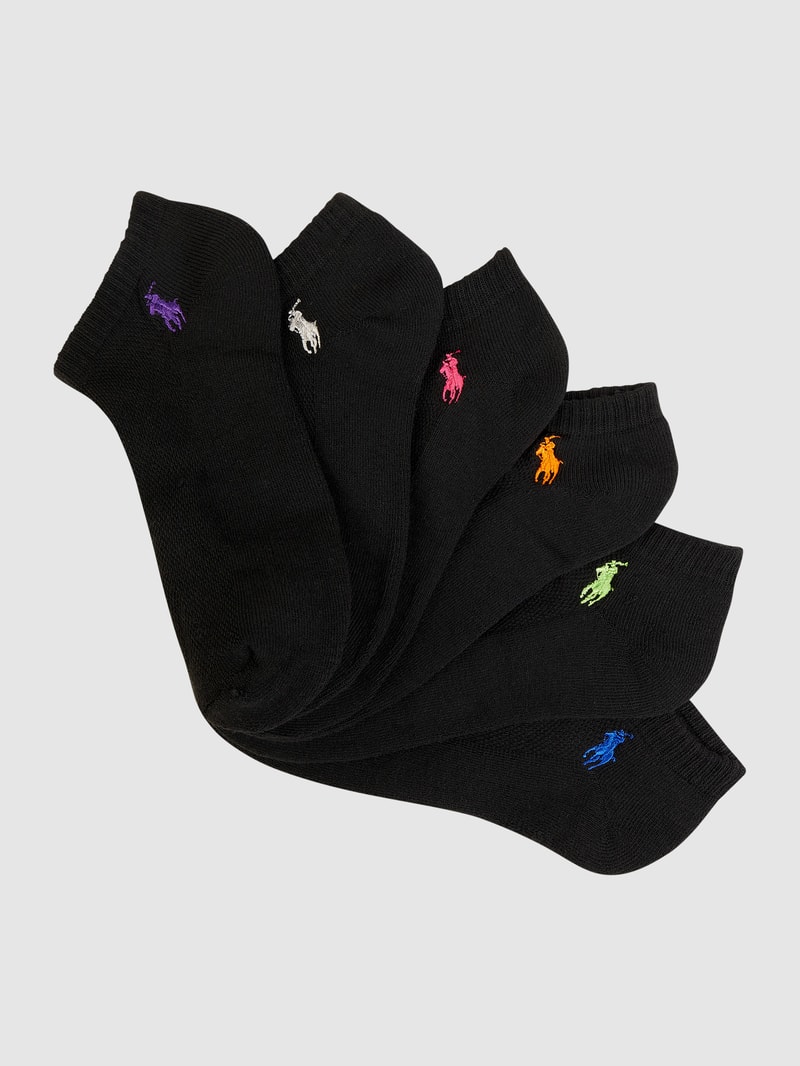 Socken mit Stretch-Anteil im 6er-Pack in schwarz