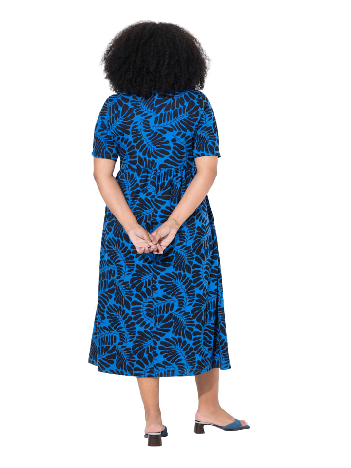 Ulla Popken Kleid in pfauenblau günstig kaufen
