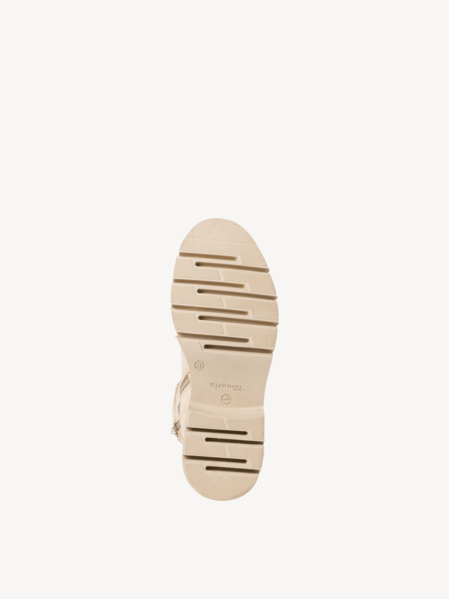 Bottine en cuir - beige doublure chaude
