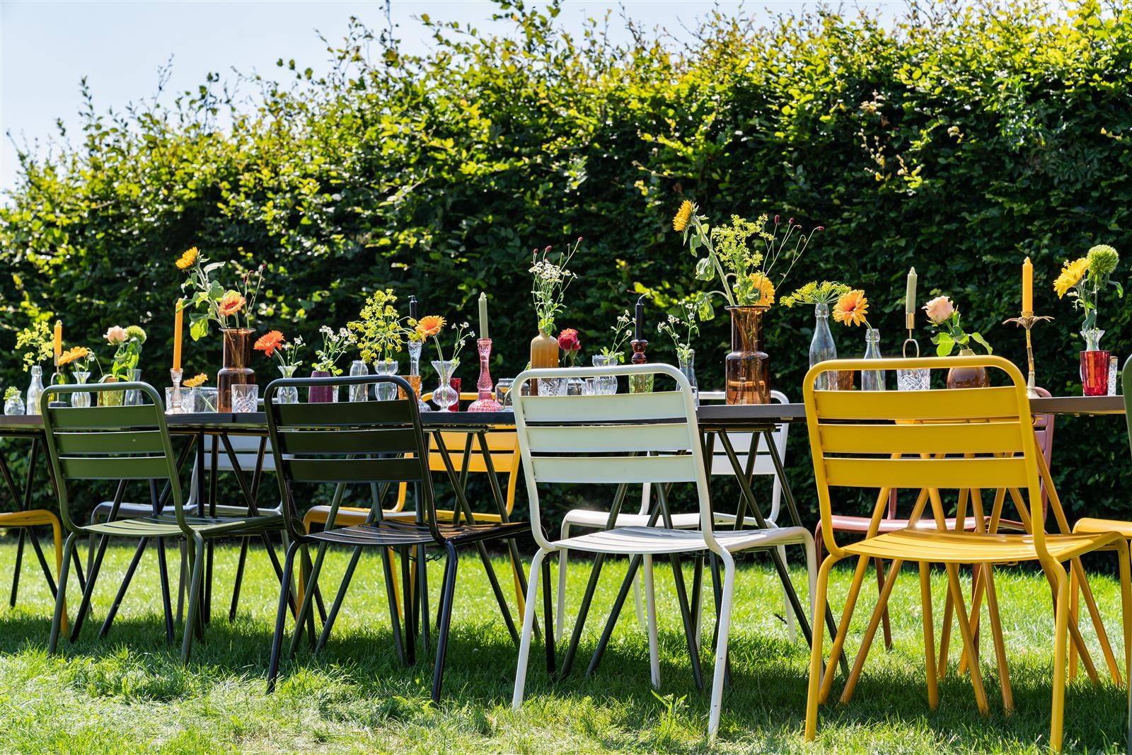 MaximaVida Max weiße Metall Gartenstuhle