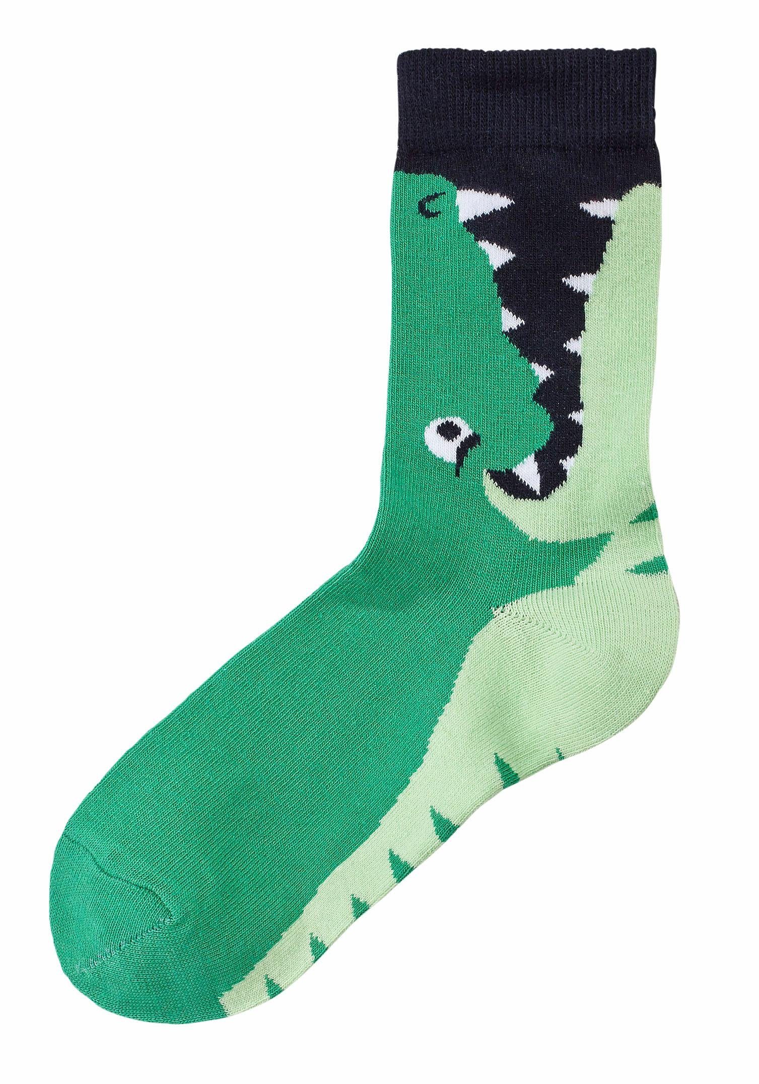 Socken (5-Paar) mit Tiermotiven