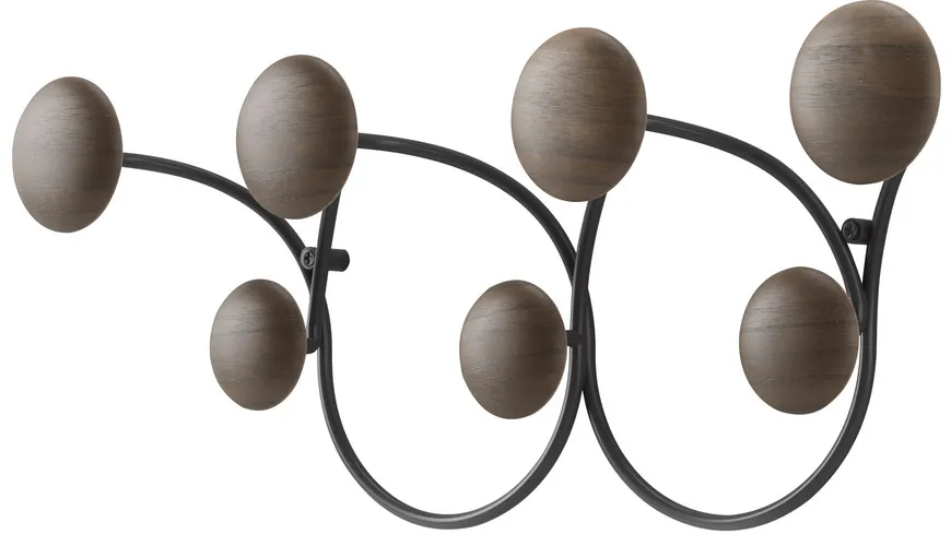 umbra Dotsy Wandgarderobe Walnussschwarz